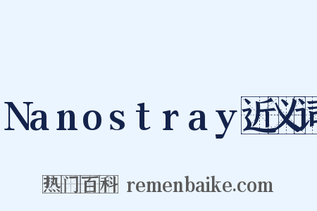 Nanostray近义词是什么意思的图片
